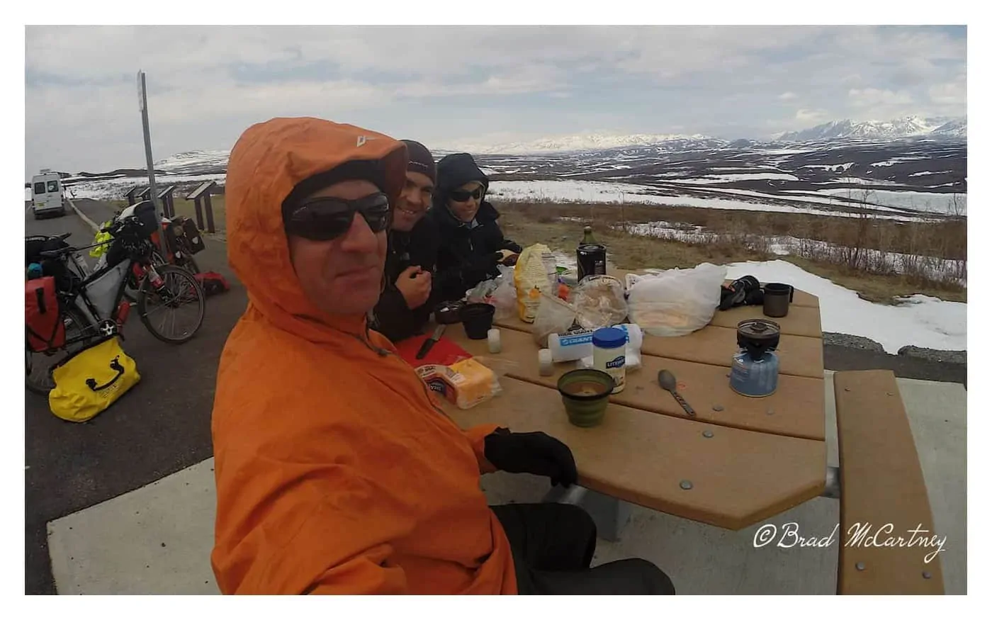 Lunch break on the Denali Hwy