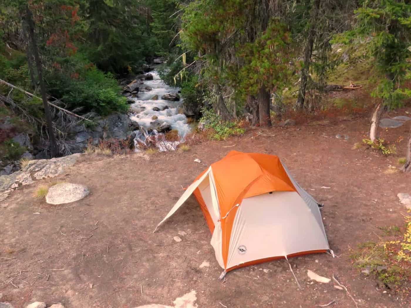 Stehiken camping in the rain