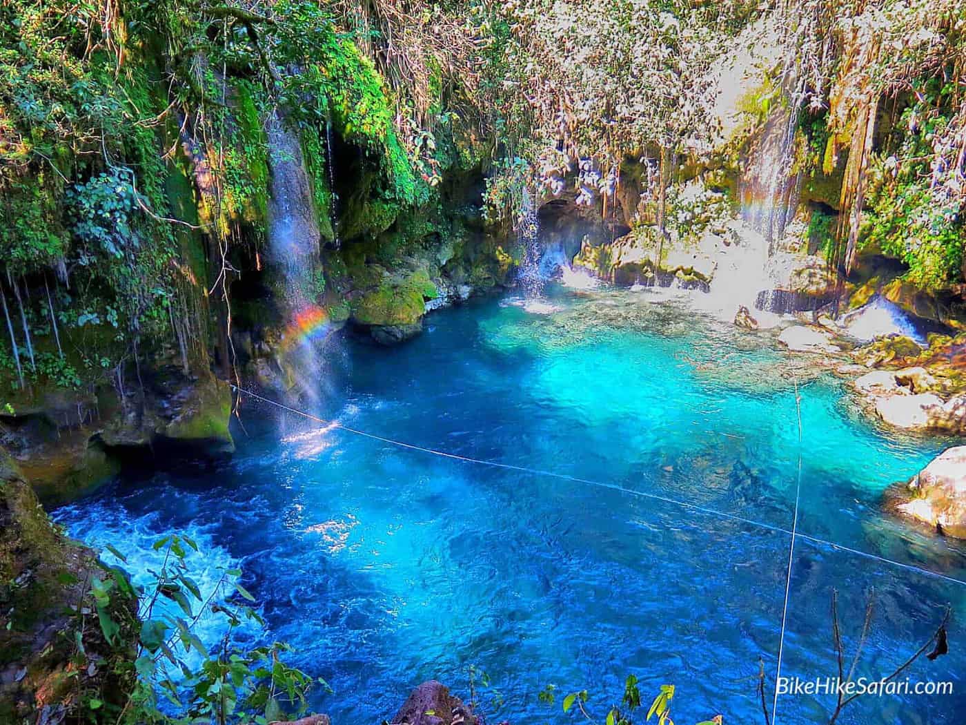 Puenta de dios waterfalls of the huesteca
