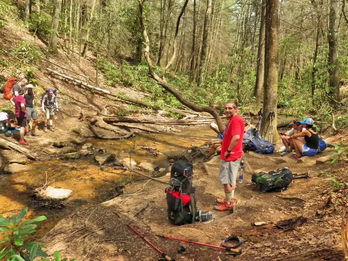 meeting other hikers