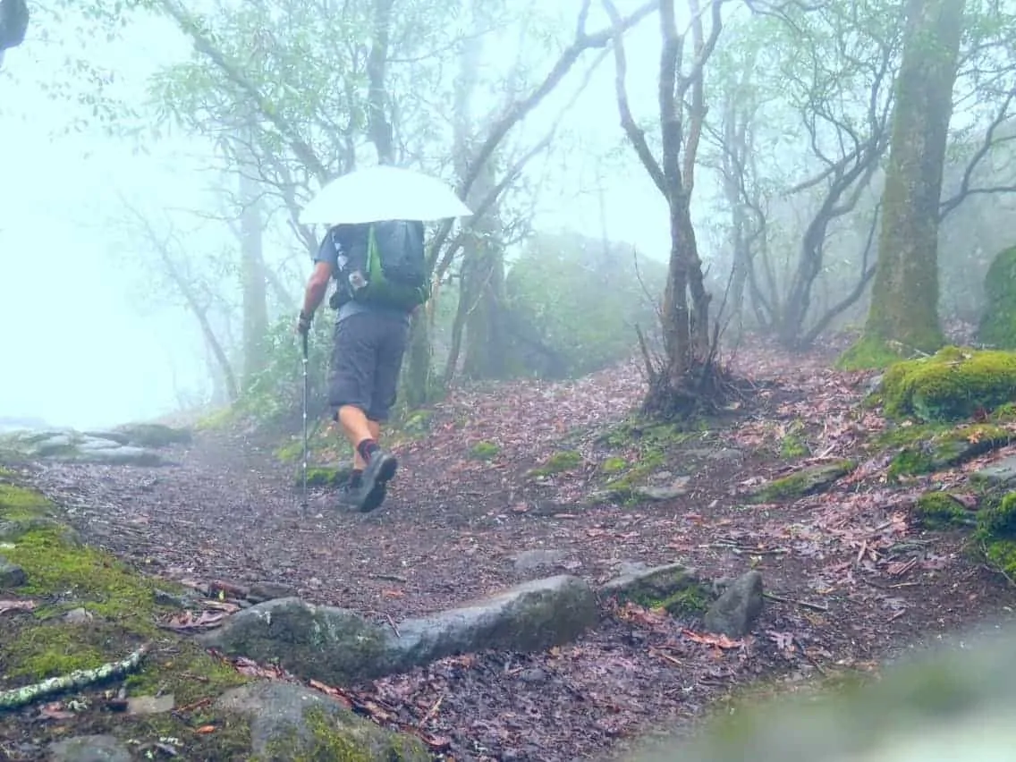 Backpacking in the rain