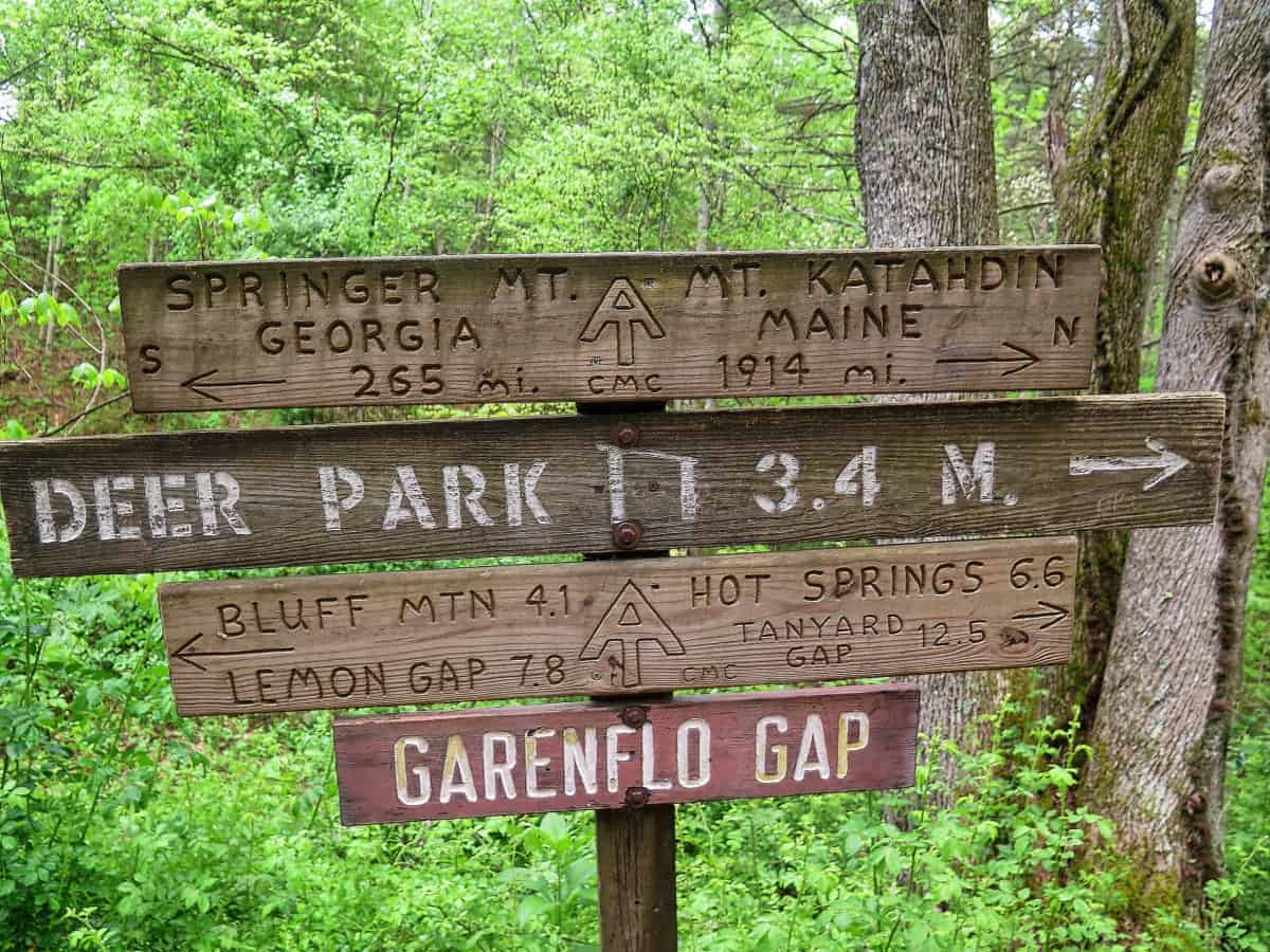 appalachian trail sign