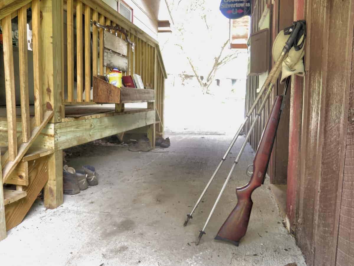 leave the gun outside