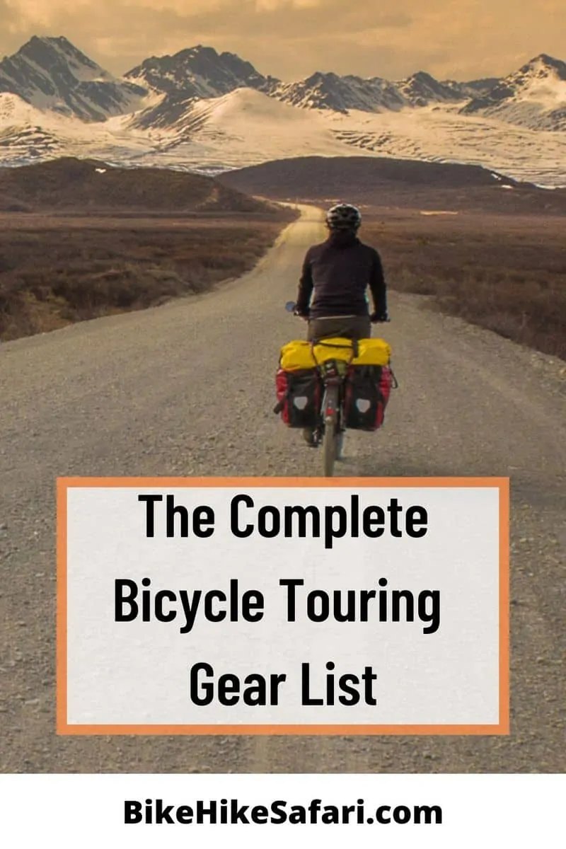 Lightweight Bicycle Touring Gear List