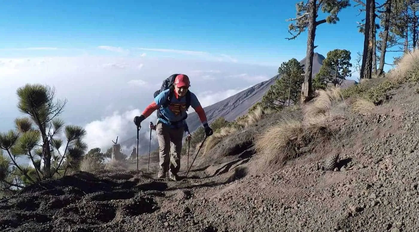 climbing acatenago volcano-guatemala without a guide