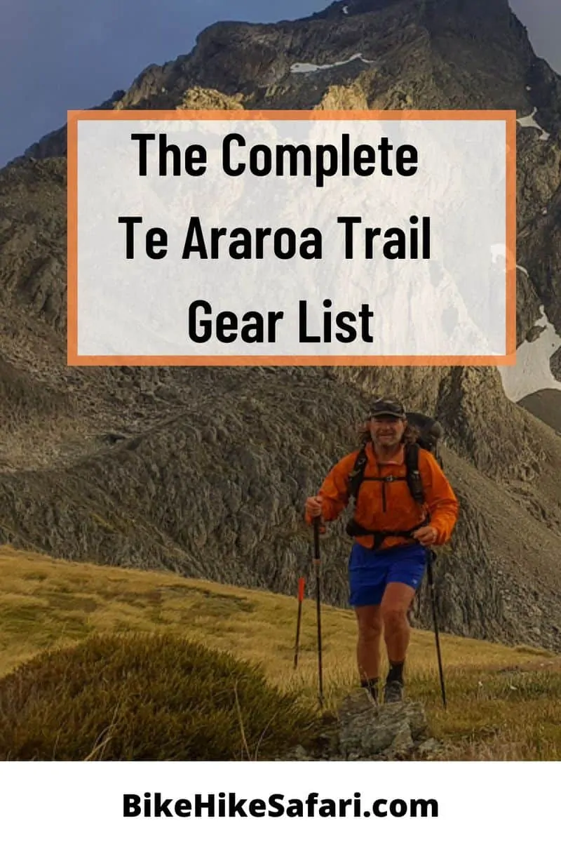 te araroa trail gear list