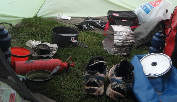 Gear Testing a 2 person backpacking cookware set while bicycle touring