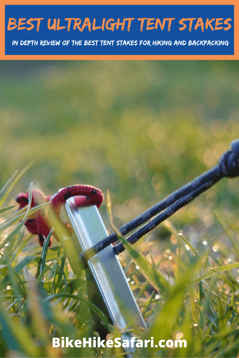 Ultralight tent outlet stakes