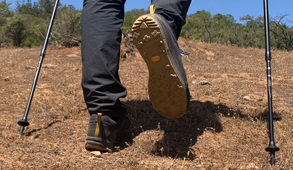 Vasque Breeze LT NTX Low Shoes being tested walking uphill