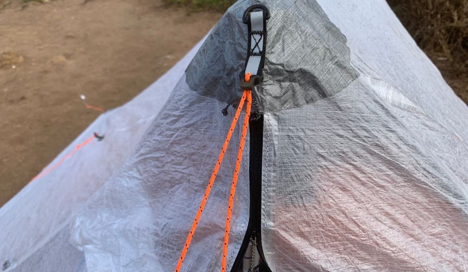 Great waterproof zips on the HMG tent