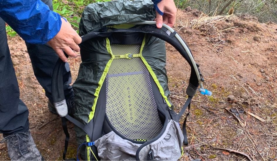 Backpack Rain Cover attachment points