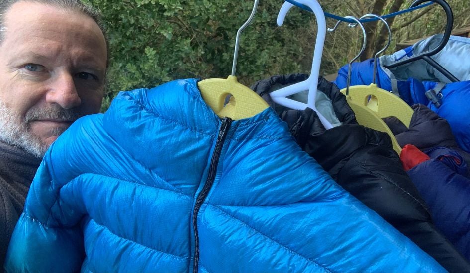 Testing the best backpacking down jackets for this review