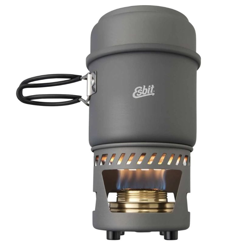 Esbit Brass Alcohol Burner Camping Stove Set